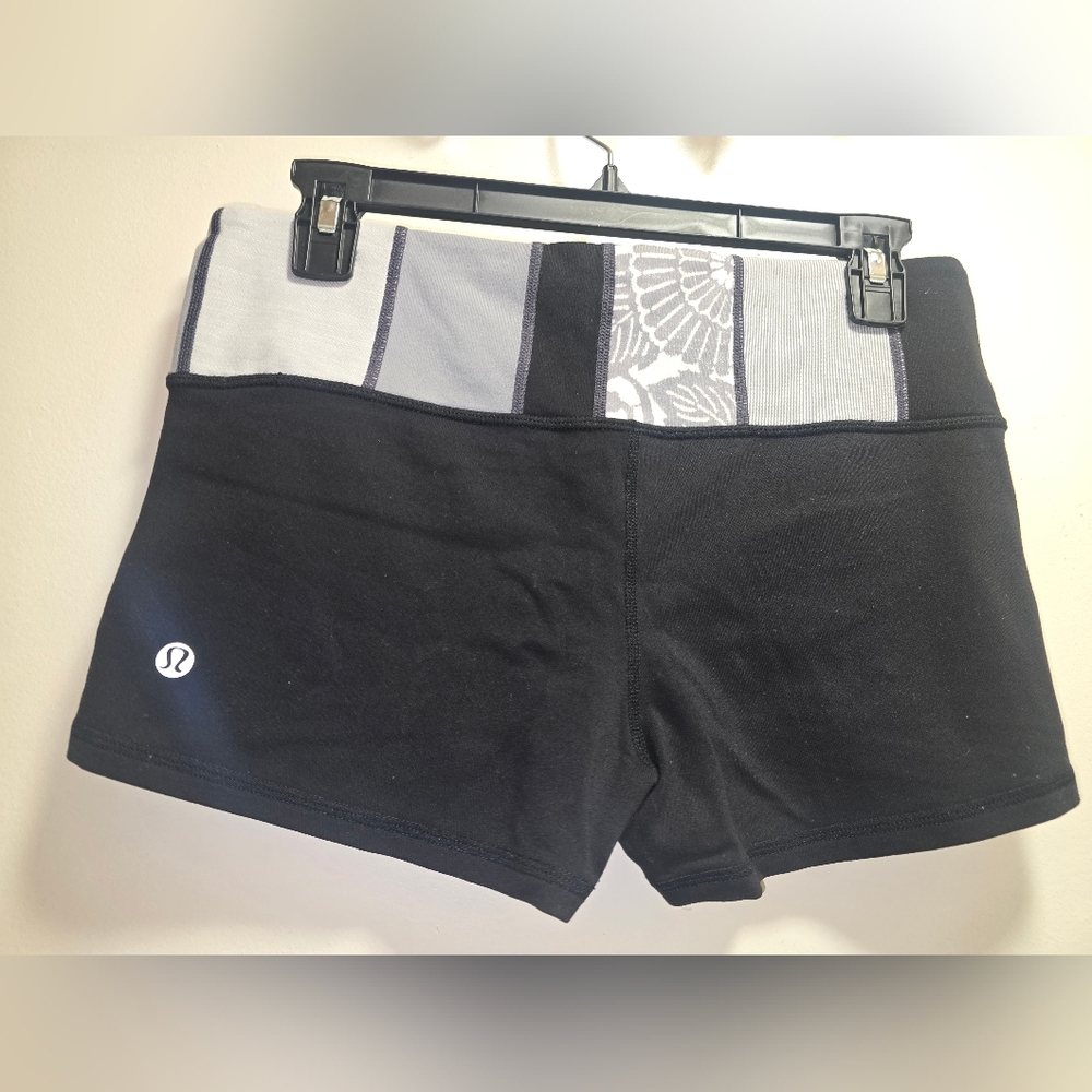 lululemon athletica Black and White Athletic Shorts Reversible
